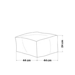 Sitzsack Hocker COZY - Beige