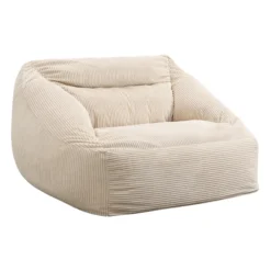 Sitzsack mit Hocker COZY – Beige