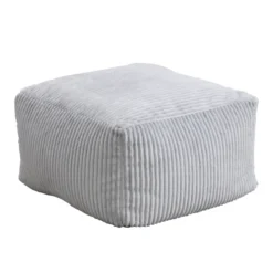 Sitzsack mit Hocker COZY – Hellgrau