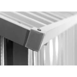 Skylight-Metallschuppen mit Oberlicht aus Stahl, ca. 193 x 239 x 202 cm - Anthrazit