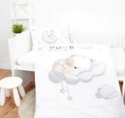 Sleeping little bear Bettwäsche Größe 40x60 + 100x135 cm