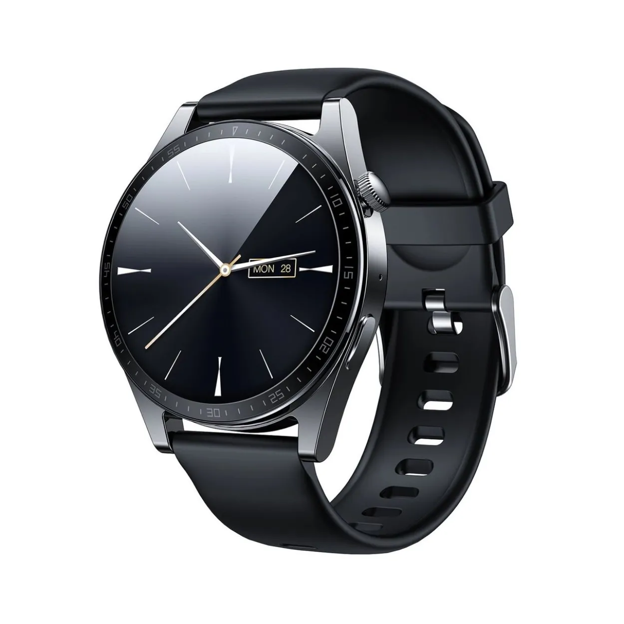 Smartwatch mit Anrufannahmefunktion IP68 schwarz (JR-FT5)