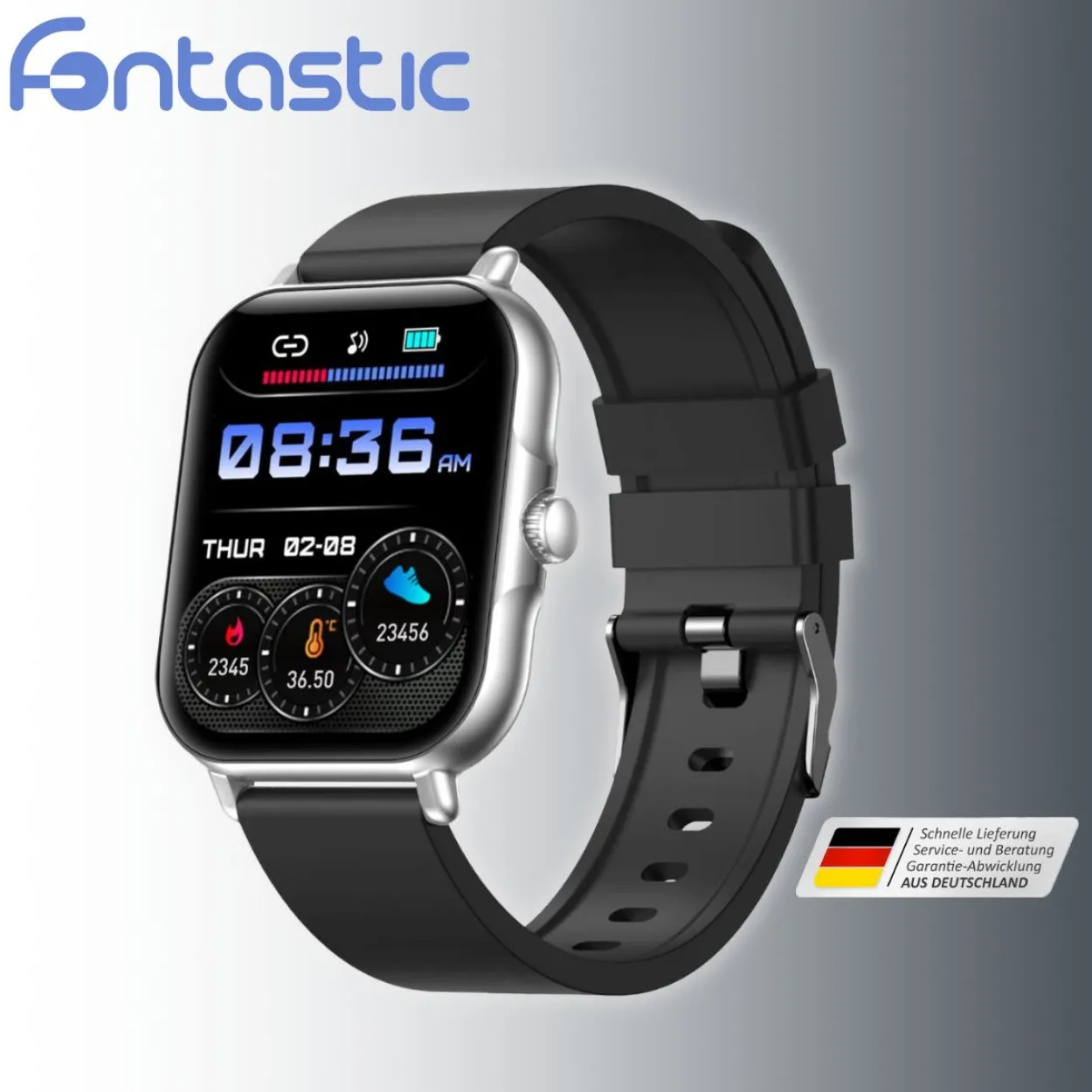 Smartwatch Nexo, silber