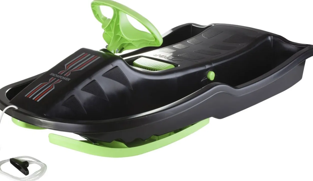Snow Power Schlitten Black/Green
