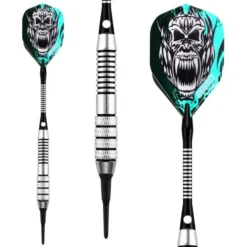 Soft Tip Darts Set mit Accessories/ 12 Pack langlebige Kunststoffspitzen