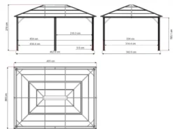 Sojag Aluminium Pavillon Meridien 12x16