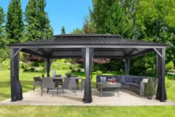 Sojag Aluminium Pavillon Messina 12x20 anthrazit