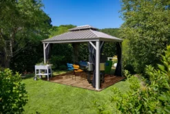 Sojag Aluminium Pavillon Messina 12x16 champagner