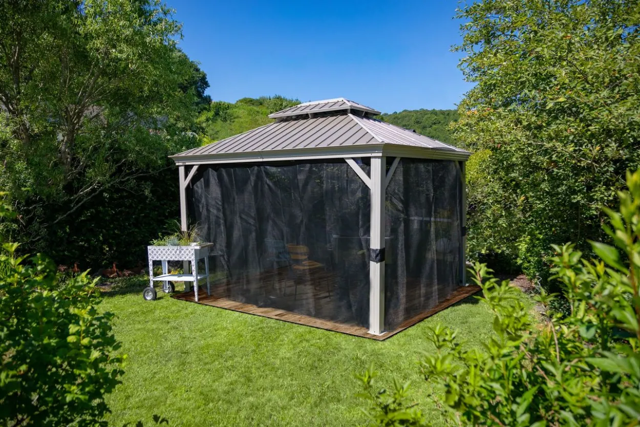 Sojag Aluminium Pavillon Messina 12x16 champagner