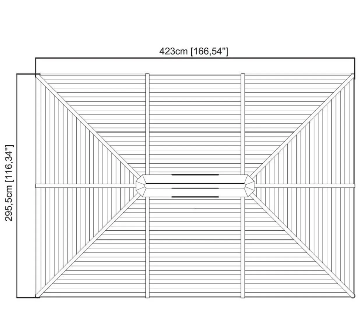Sojag Aluminium Pavillon Ventura 10x14