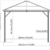Sojag Aluminium Pavillon Ventura 10x10