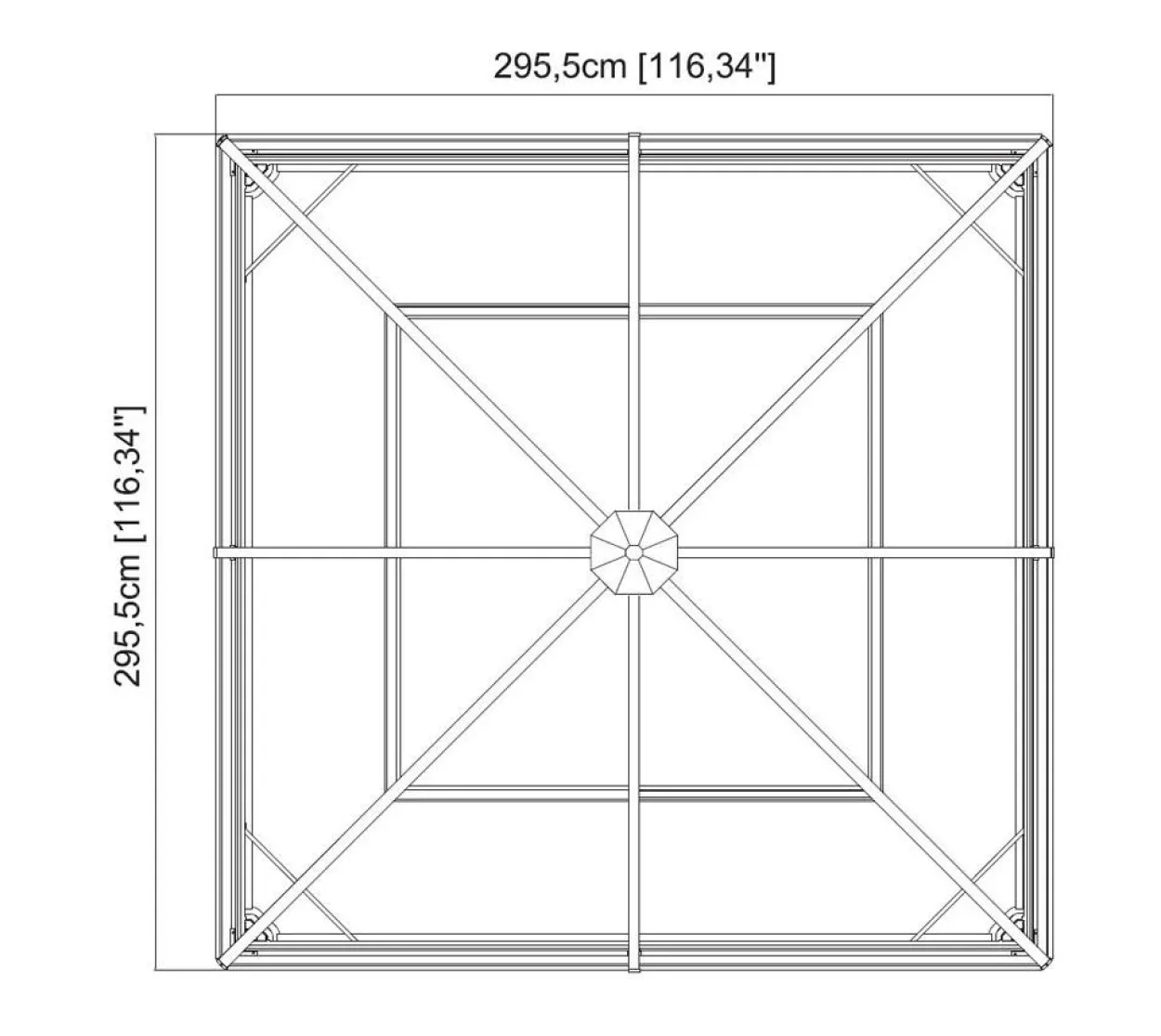 Sojag Aluminium Pavillon Ventura 10x10