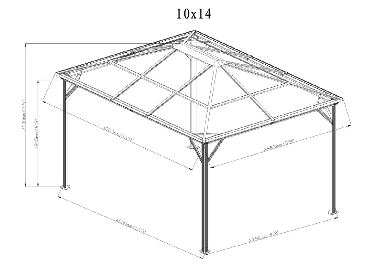 Sojag Pavillon Verona 10x14