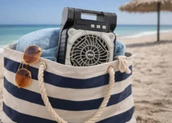 Solar Camping Ventilator SCF 5000 beige-schwarz