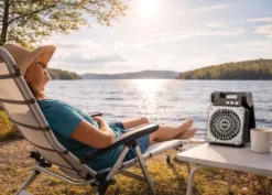 Solar Camping Ventilator SCF 5000 beige-schwarz