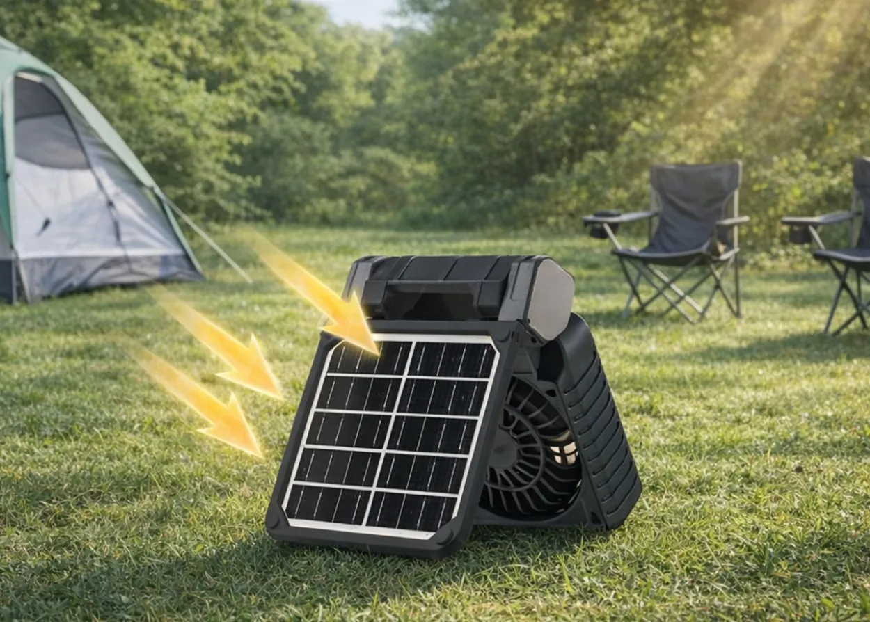 Solar Camping Ventilator SCF 5000 beige-schwarz