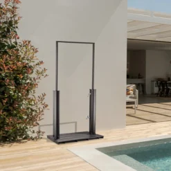 Solardusche mit Bodenplatte PAROS