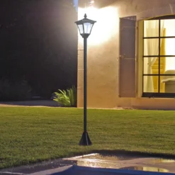 Solar Laterne Gartenlaterne Gartenleuchte mit LED 10 Lumen H120cm