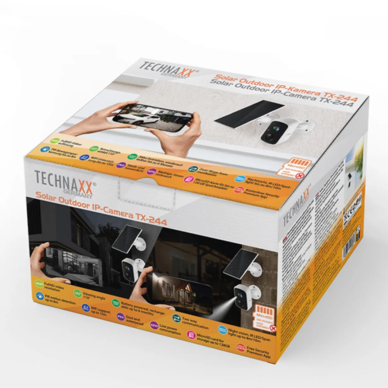 Solar Outdoor IP-Kamera TX-244