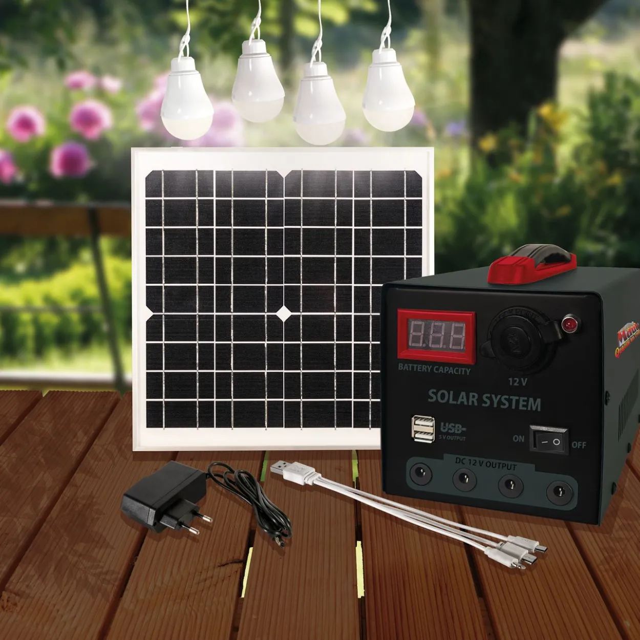 Solarpanel 15W mit Powerpack 40W
