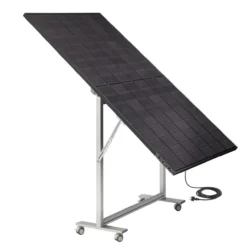 SolarScreen ECOmirrorPRO-445Wp-FBGG Hochformat, Bifacial, 7-stufig verstellbar, mit Rollen, BKW