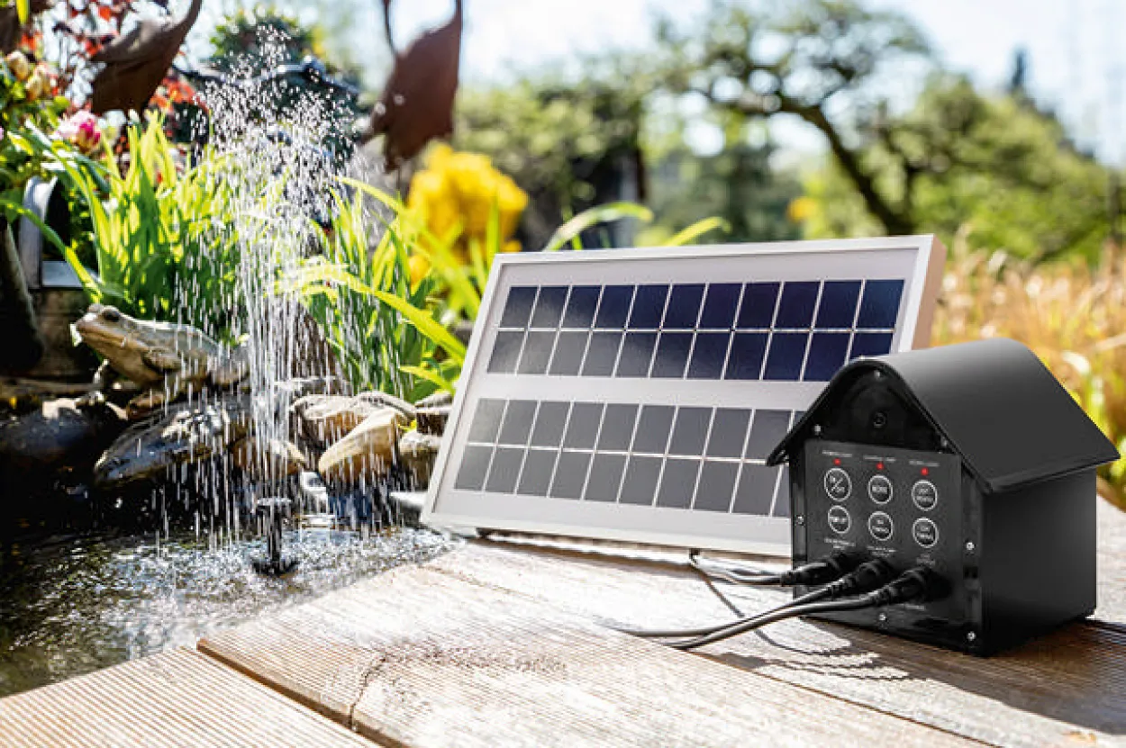 Solar-Teichpumpen-Komplett-Set