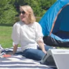 Solarventilator Camping Grau