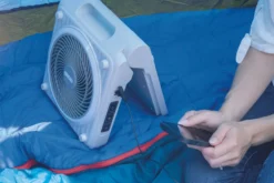 Solarventilator Camping Grau