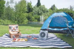 Solarventilator Camping Grau