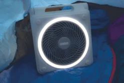 Solarventilator Camping Grau