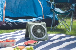 Solarventilator Camping Grün