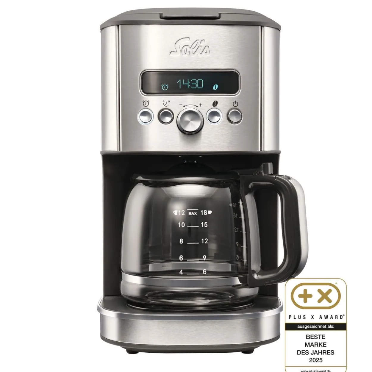 Solis Aroma Brewer (Typ 1021) Filterkaffeemaschine mit Warmhaltefunktion