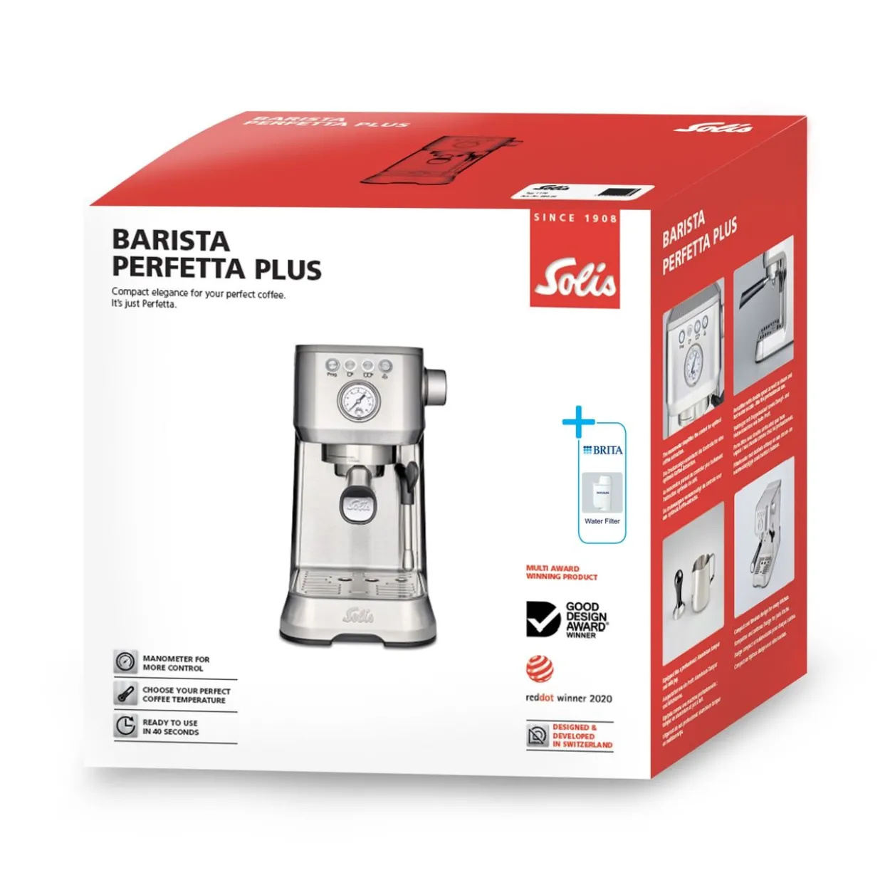 Solis Barista Perfetta Plus (Typ 1170) v2 - si halbautomatische Espressomaschine