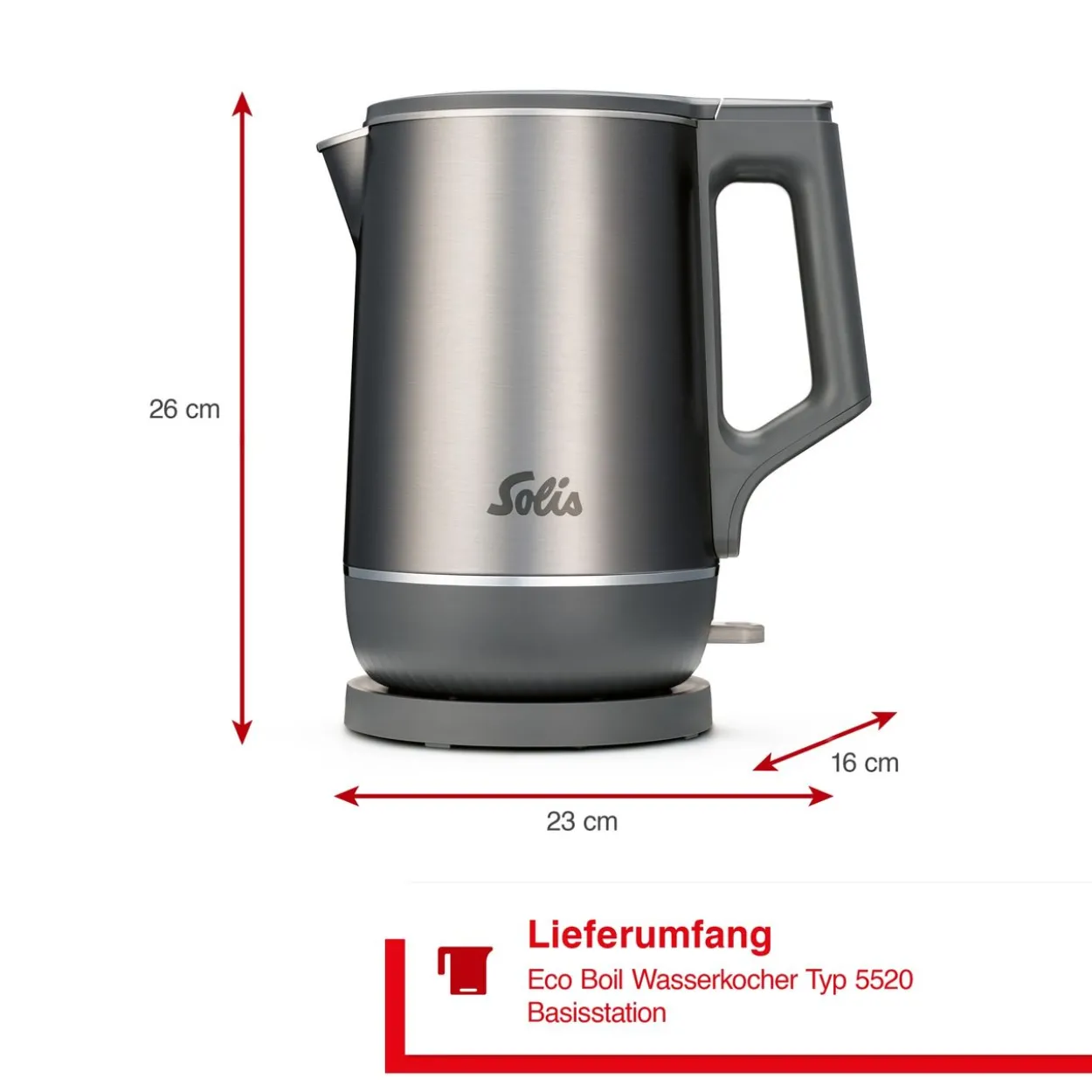 Solis Eco Boil Wasserkocher (Typ 5520) Wasserkocher