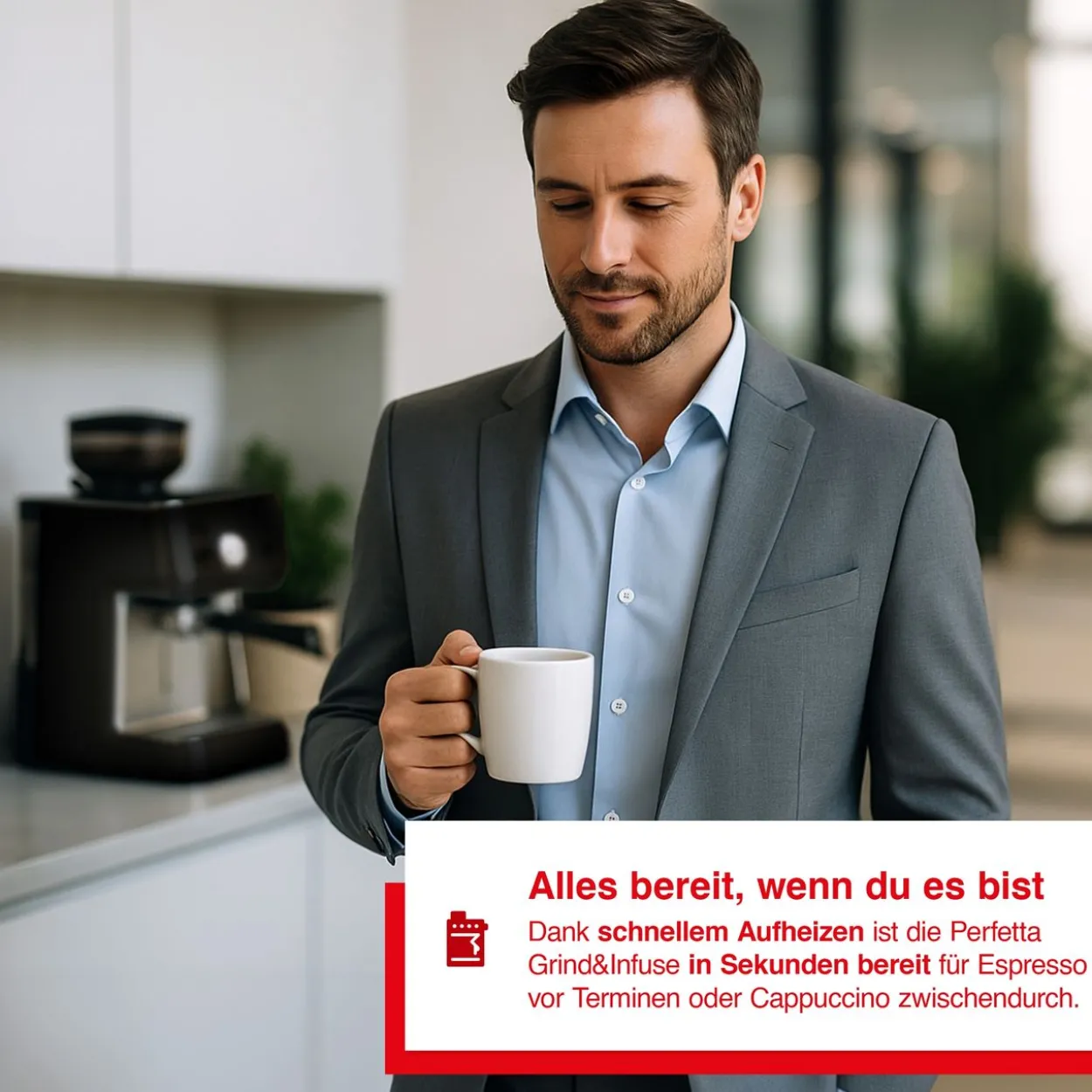 Solis Grind&Infuse PERFETTA (Typ 1019) Espressomaschine mit Mahlwerk + Milchaufschäumer