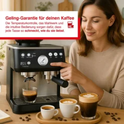 Solis Grind&Infuse PERFETTA (Typ 1019) Espressomaschine mit Mahlwerk + Milchaufschäumer