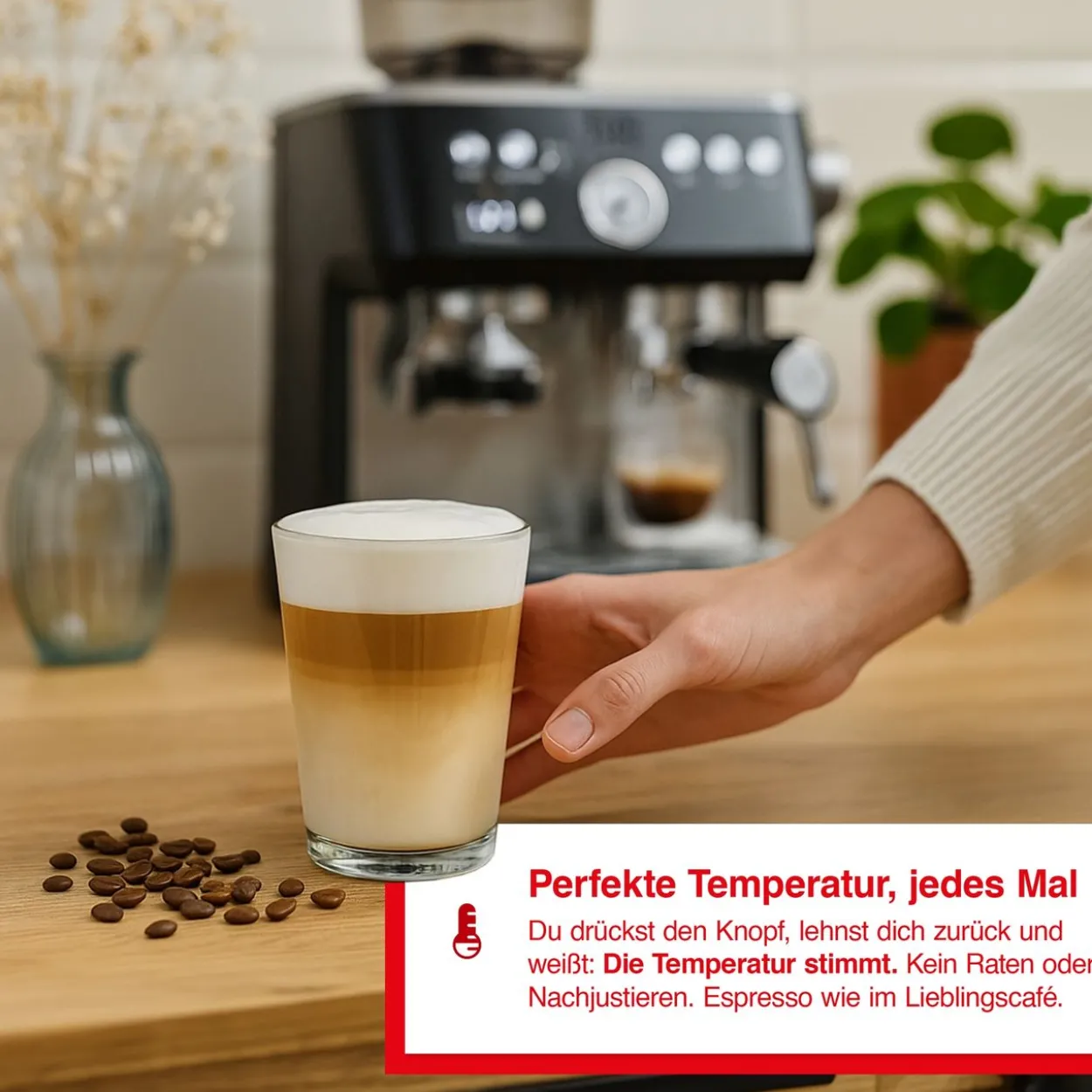 Solis Grind&Infuse PERFETTA (Typ 1019) Espressomaschine mit Mahlwerk + Milchaufschäumer