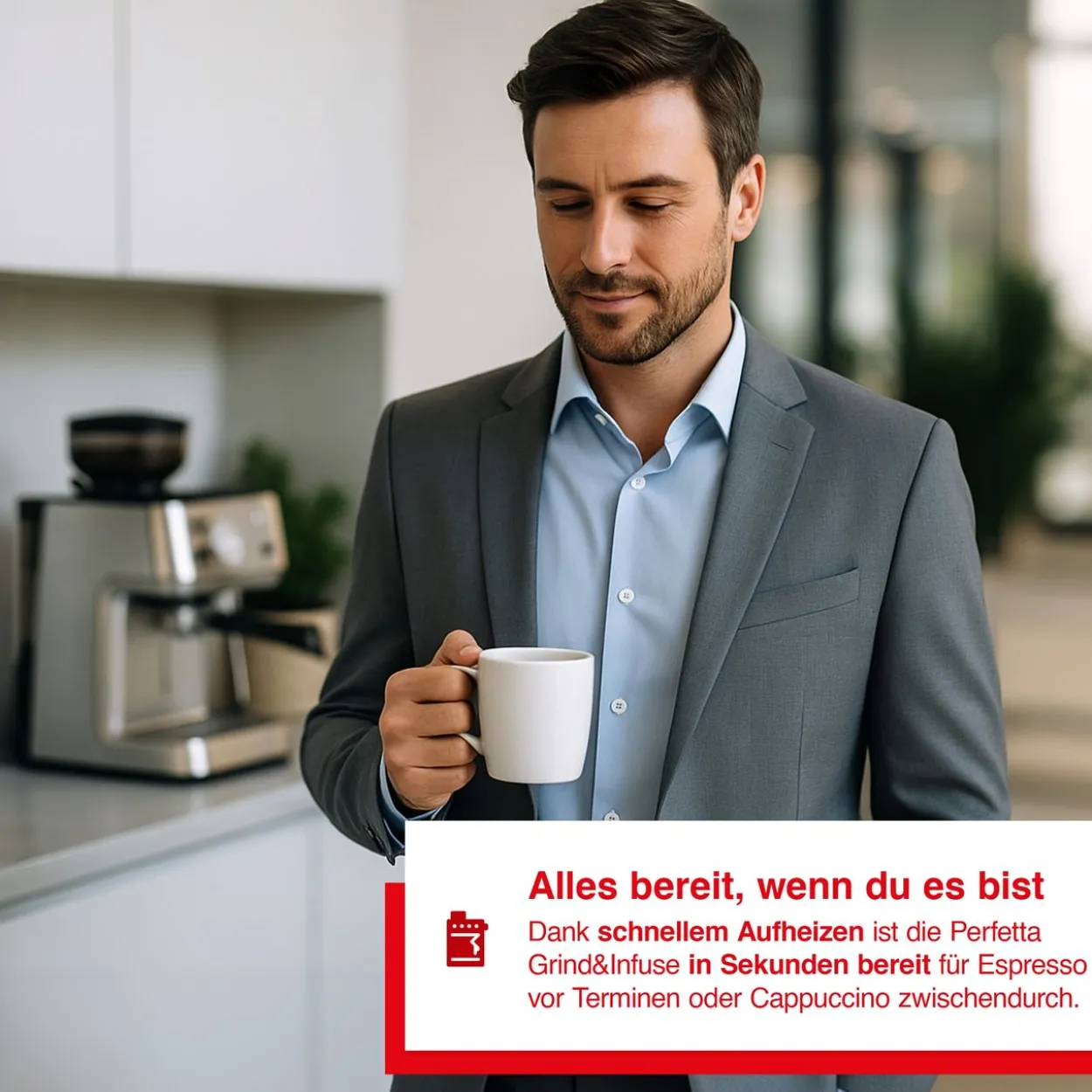Solis Grind&Infuse PERFETTA (Typ 1019) Espressomaschine mit Mahlwerk + Milchaufschäumer