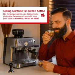 Solis Grind&Infuse PERFETTA (Typ 1019) Espressomaschine mit Mahlwerk + Milchaufschäumer