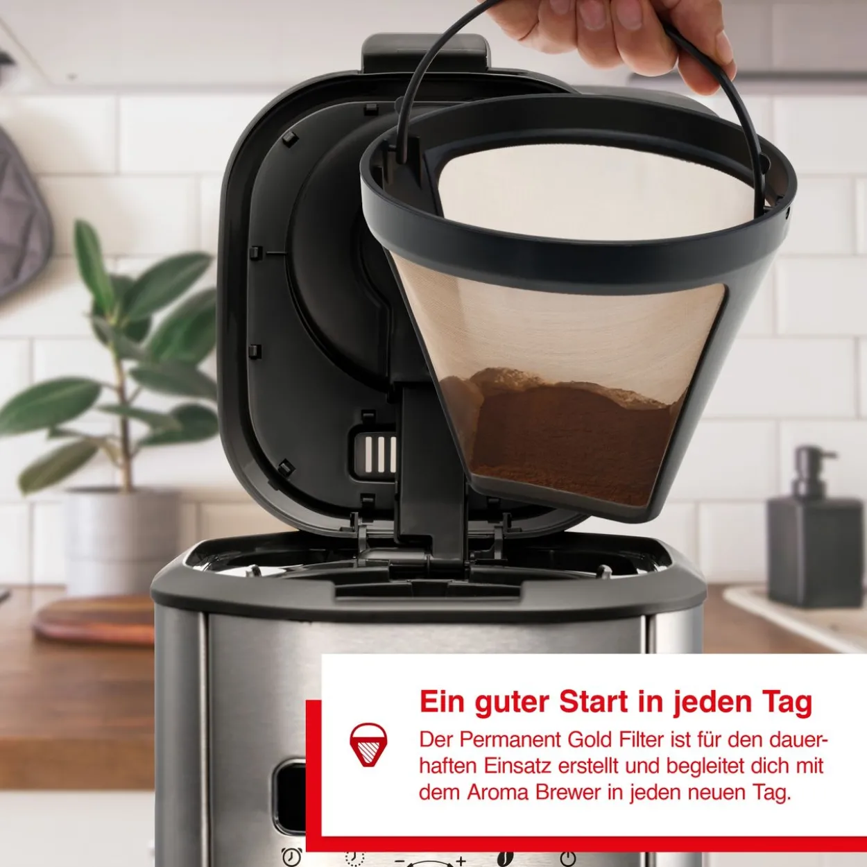 Solis Permanent Gold Filter Zum dauerhaften Einsatz geeignet