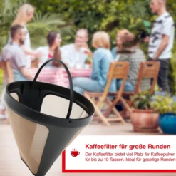 Solis Permanent Gold Filter Zum dauerhaften Einsatz geeignet