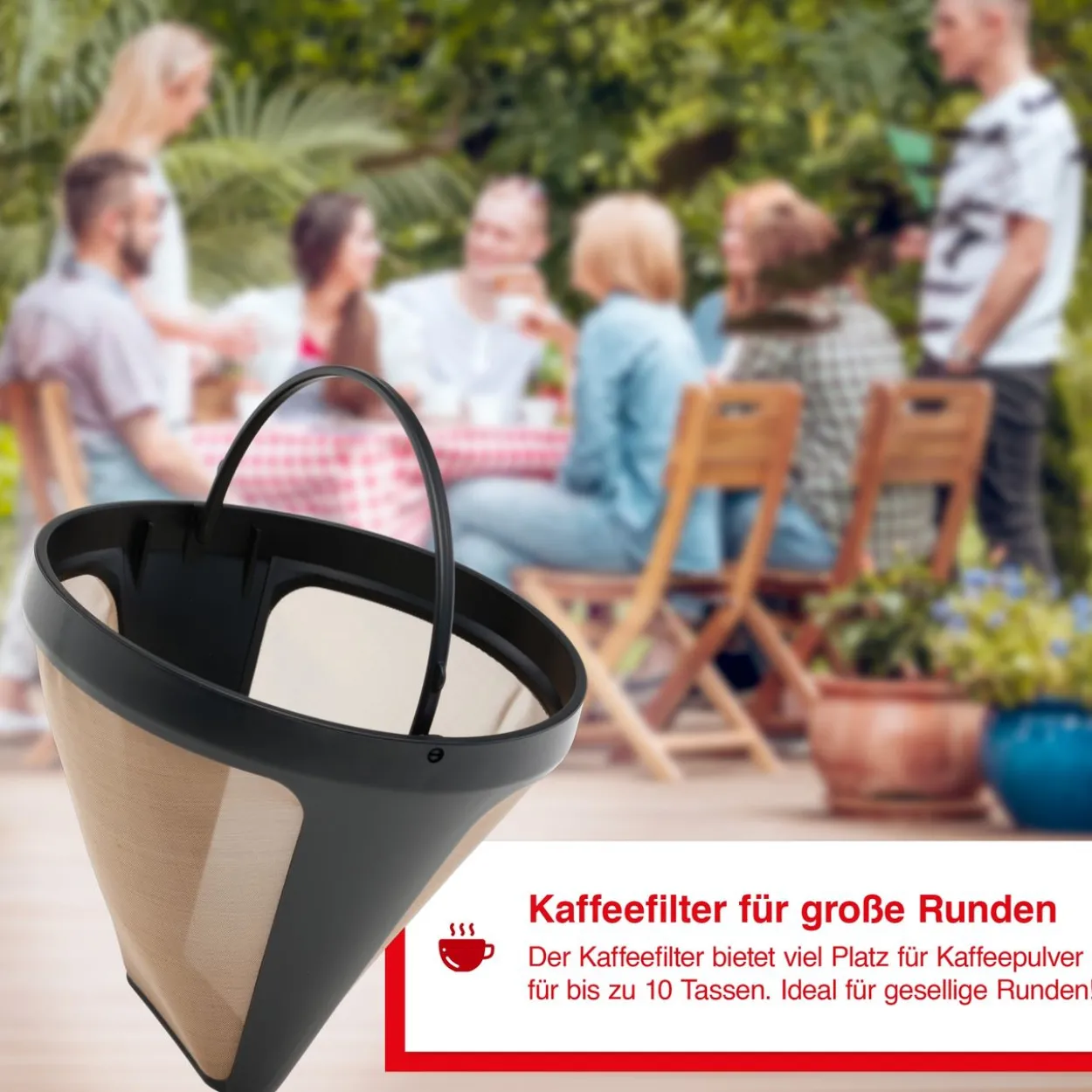 Solis Permanent Gold Filter Zum dauerhaften Einsatz geeignet