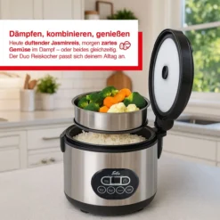 Solis Rice Cooker Duo Programm (Typ 817) Reiskocher und Dampfgarer