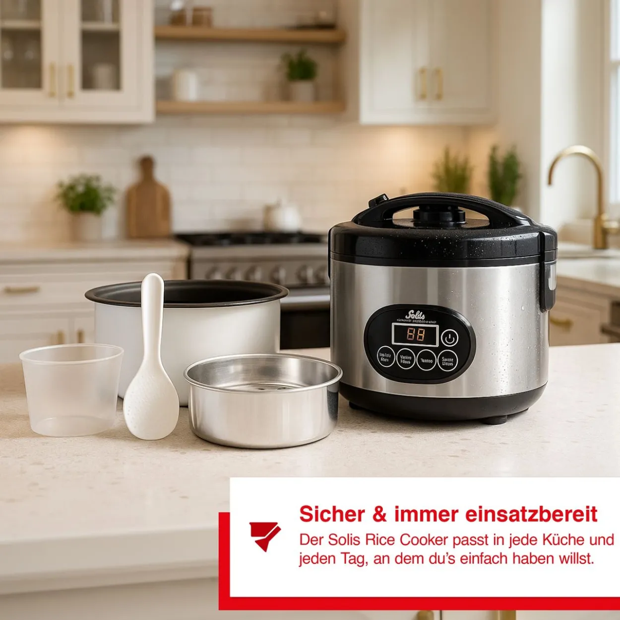 Solis Rice Cooker Duo Programm (Typ 817) Reiskocher und Dampfgarer