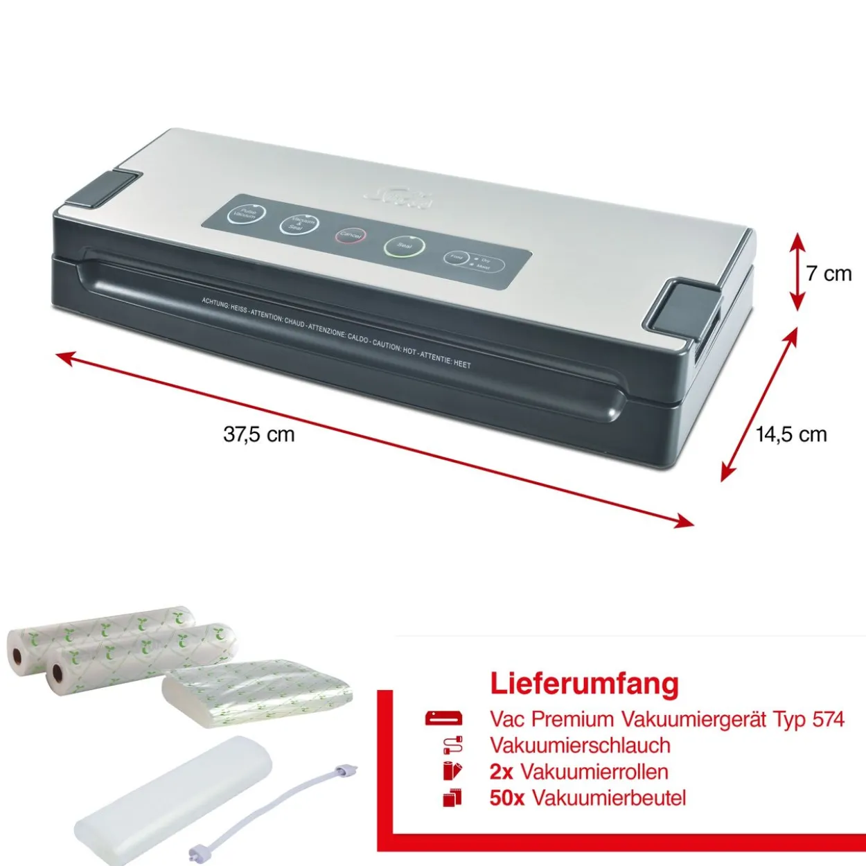 Solis Vac Premium - Typ 574 Vorteils Pack Eco Beutel & Folien