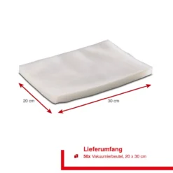 Solis Vakuumierbeutel 50 Beutel 20x30 cm transparent