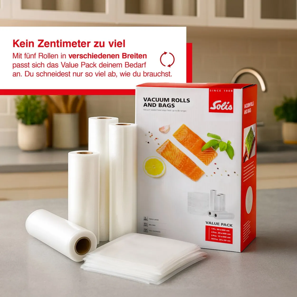 Solis Value Pack Vac Folien & Beutel transparent