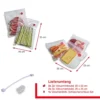 Solis Zip Vakuumierbeutel Starter Set transparent