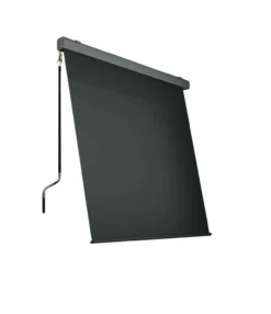 Sonnenrollo Balkonmarkise Sichtschutz aus Aluminium, ca. 200 x 300 cm - Anthrazit