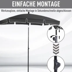 Sonnenschirm Gartenschirm Strandschirm Balkonschirm Schirm Sonnenschutz